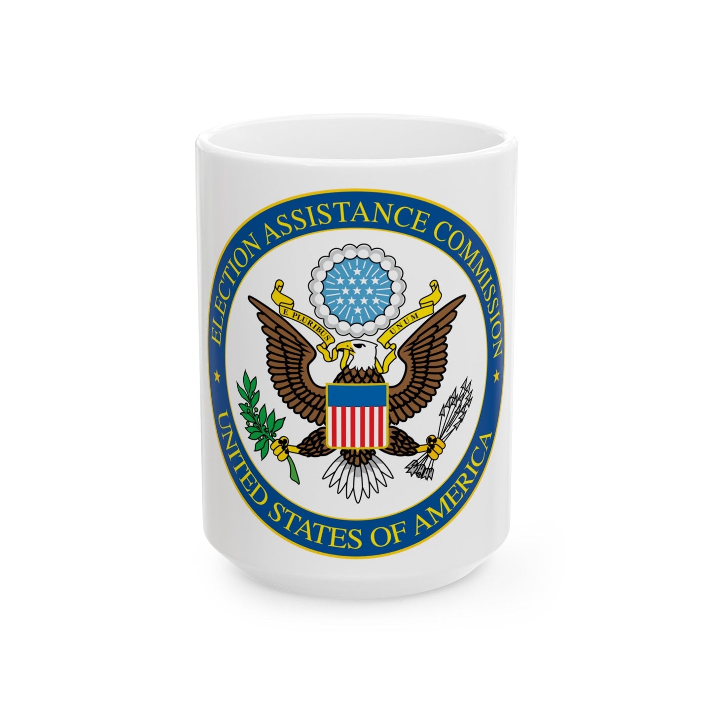 Seal of the United States Election Assistance Commission - White Coffee Mug-15oz-The Sticker Space