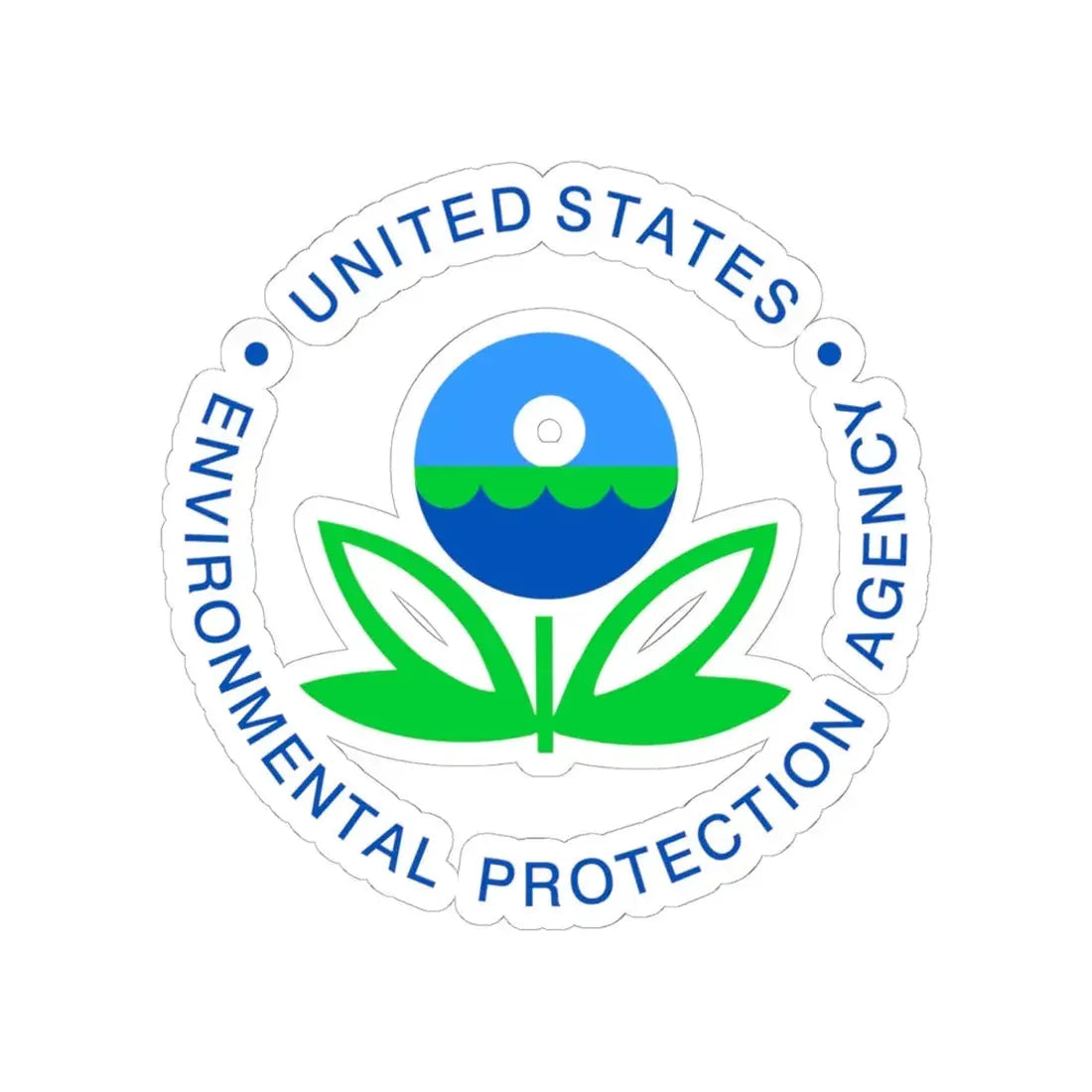 Seal of the United States Environmental Protection Agency (United States) STICKER Vinyl Kiss-Cut Decal 6 Inch White - The Sticker Space