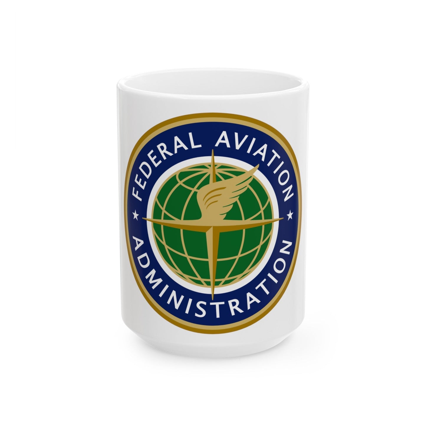 Seal of the United States Federal Aviation Administration - White Coffee Mug-15oz-The Sticker Space