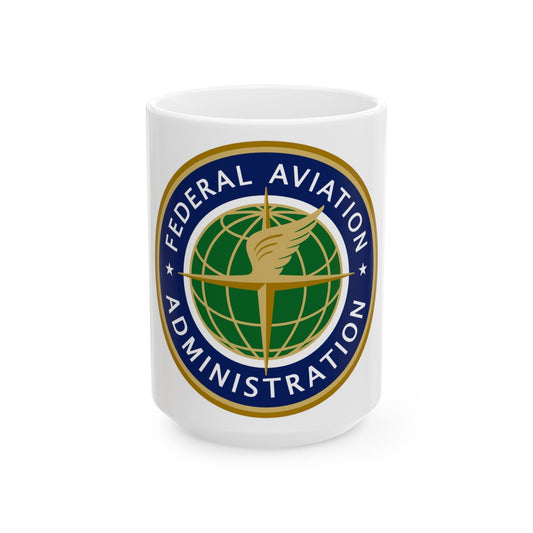 Seal of the United States Federal Aviation Administration - White Coffee Mug-15oz-The Sticker Space