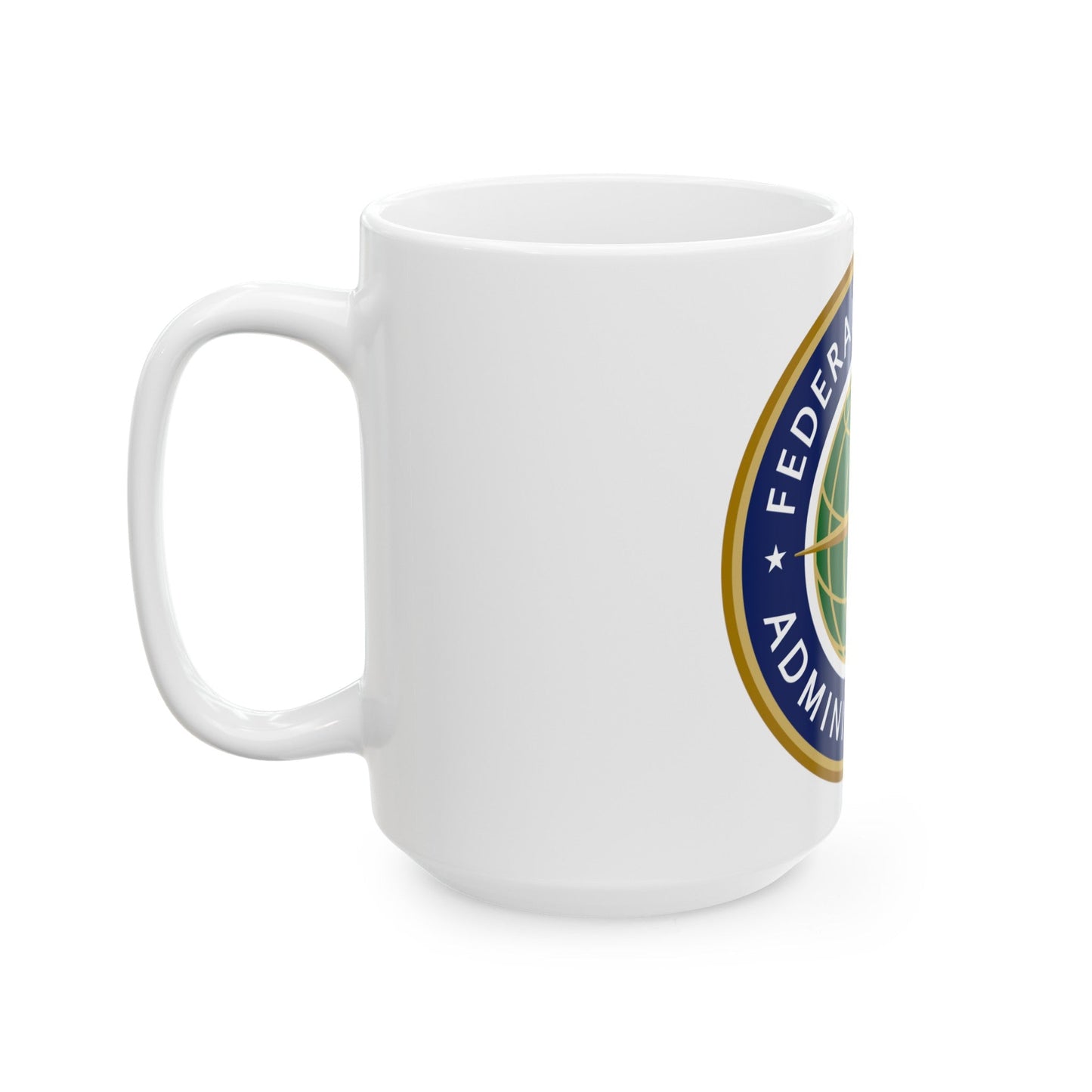 Seal of the United States Federal Aviation Administration - White Coffee Mug-The Sticker Space