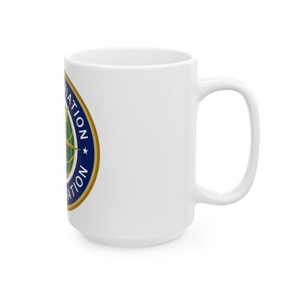 Seal of the United States Federal Aviation Administration - White Coffee Mug-The Sticker Space