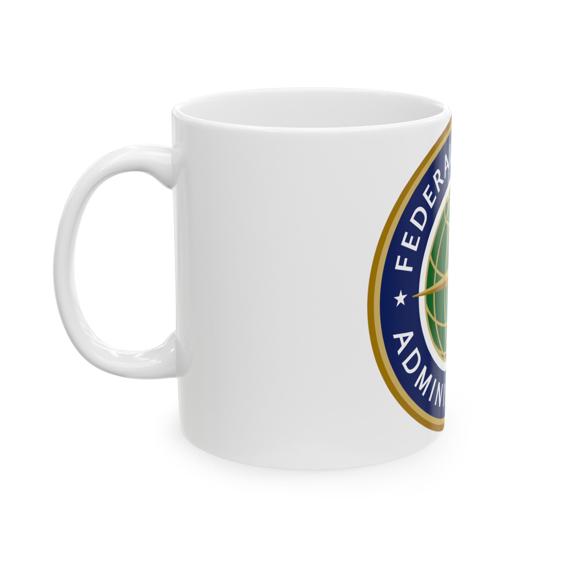 Seal of the United States Federal Aviation Administration - White Coffee Mug-The Sticker Space