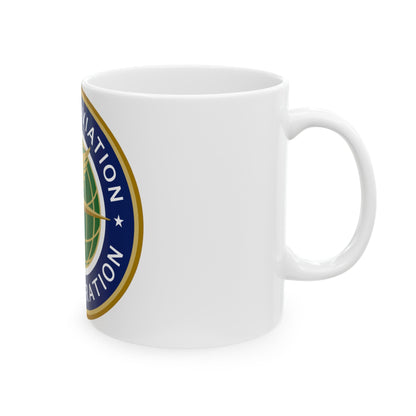 Seal of the United States Federal Aviation Administration - White Coffee Mug-The Sticker Space