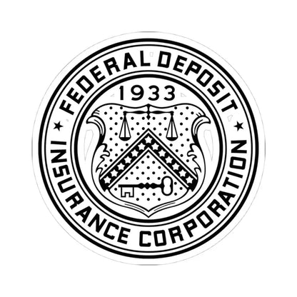 Seal of the United States Federal Deposit Insurance Corporation (United States) STICKER Vinyl Kiss-Cut Decal 4 Inch White - The Sticker Space
