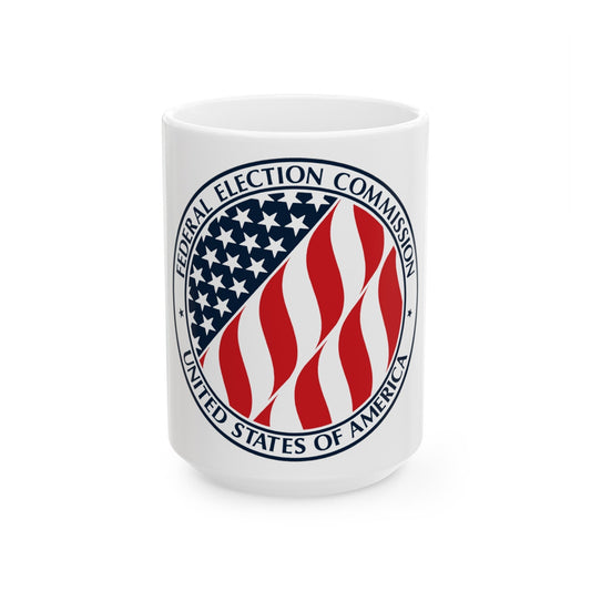 Seal of the United States Federal Election Commission - White Coffee Mug-15oz-The Sticker Space