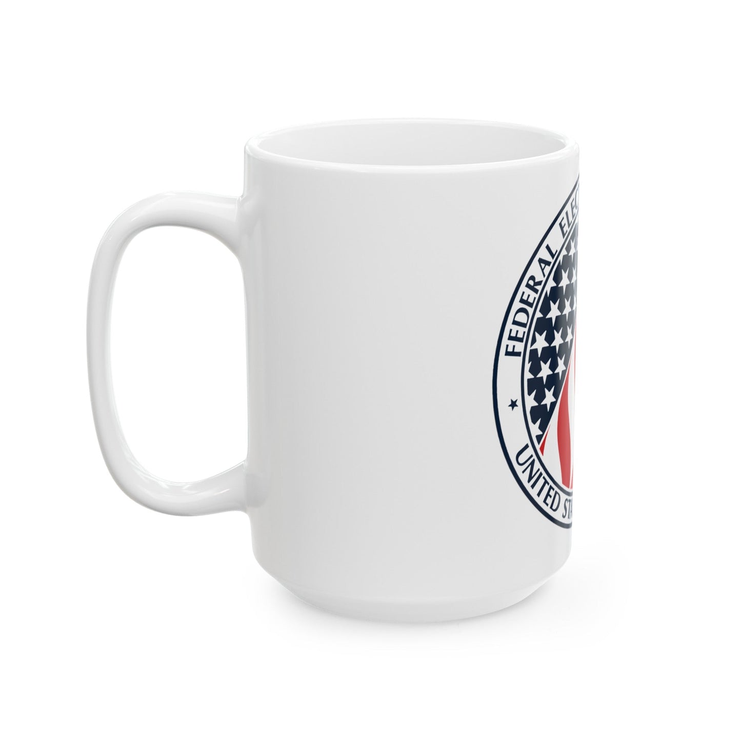 Seal of the United States Federal Election Commission - White Coffee Mug-The Sticker Space