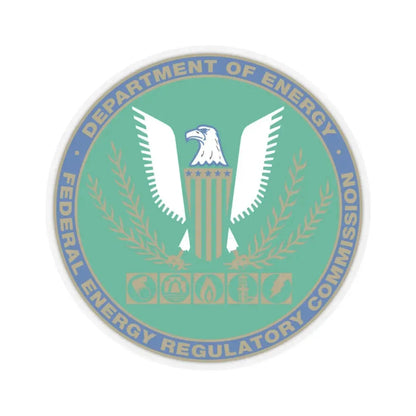 Seal of the United States Federal Energy Regulatory Commission - STICKER Vinyl Kiss-Cut Decal 4 Inch Transparent - The Sticker Space