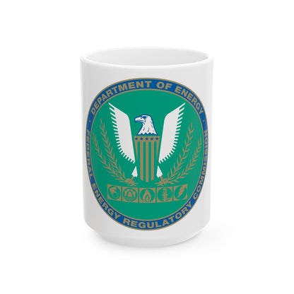 Seal of the United States Federal Energy Regulatory Commission - White Coffee Mug-15oz-The Sticker Space