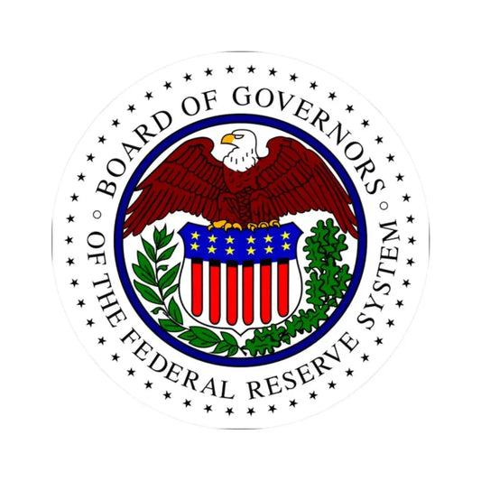 Seal of the United States Federal Reserve Board (United States) STICKER Vinyl Kiss-Cut Decal 2 Inch White - The Sticker Space