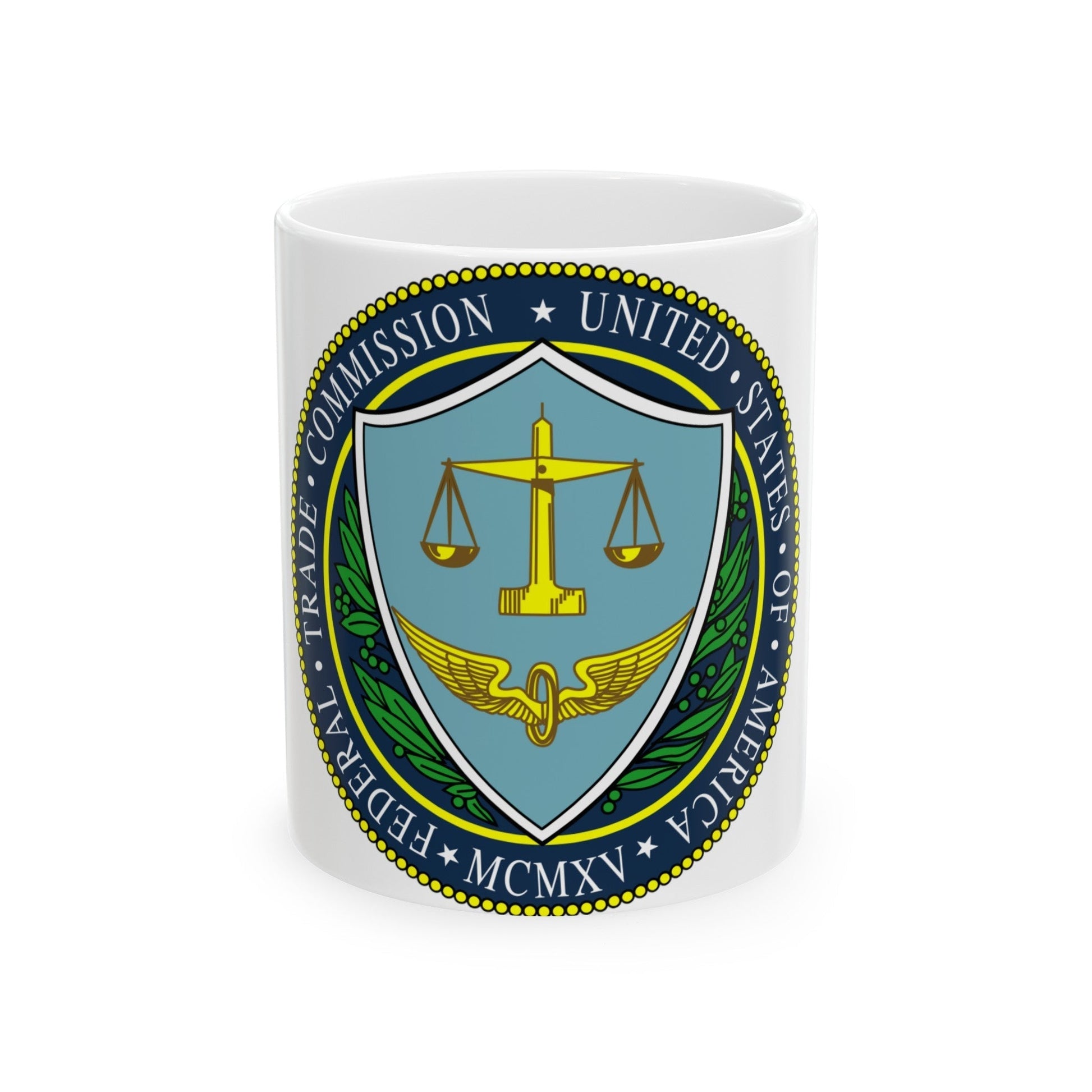 Seal of the United States Federal Trade Commission - White Coffee Mug-11oz-The Sticker Space