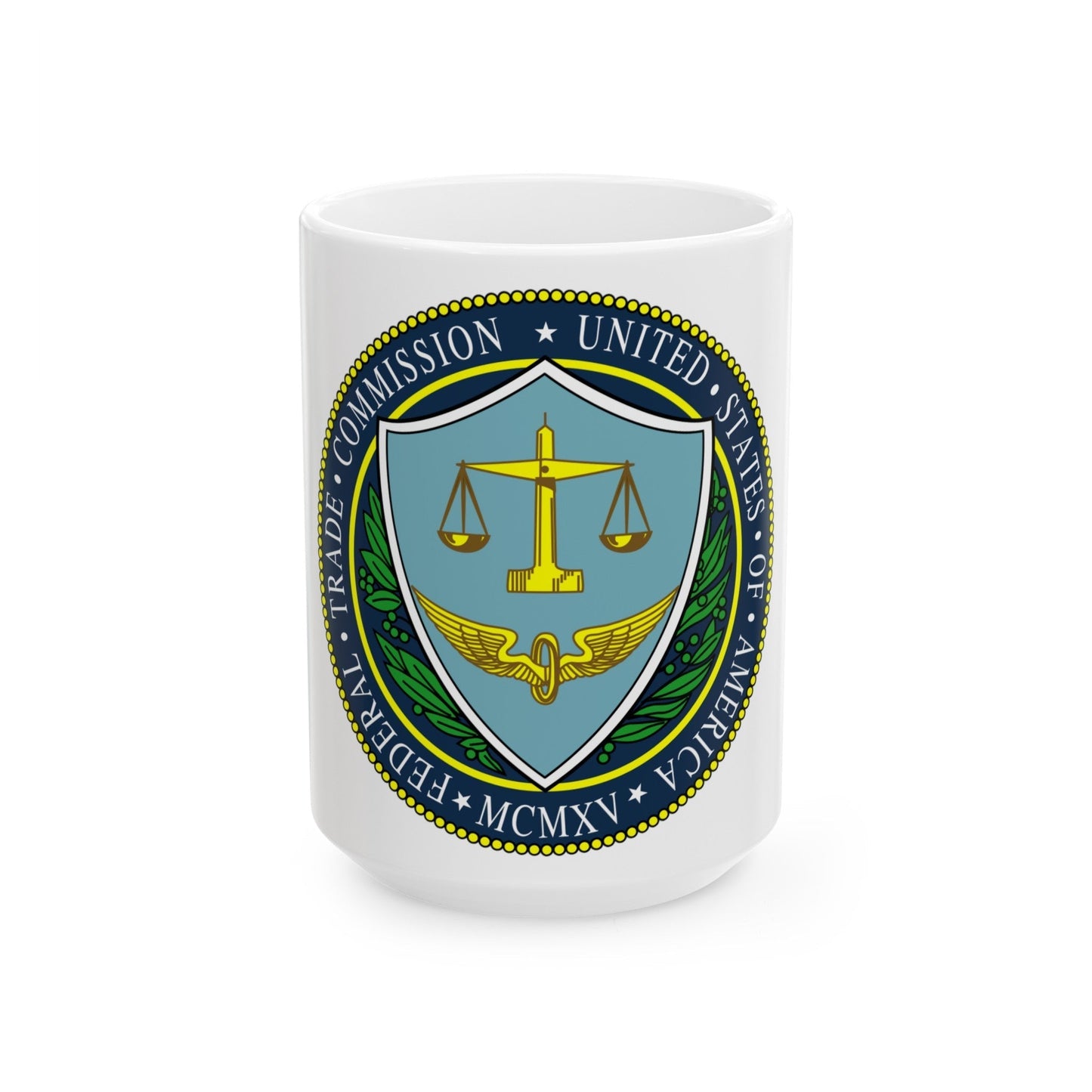 Seal of the United States Federal Trade Commission - White Coffee Mug-15oz-The Sticker Space