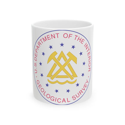 Seal of the United States Geological Survey - White Coffee Mug-11oz-The Sticker Space