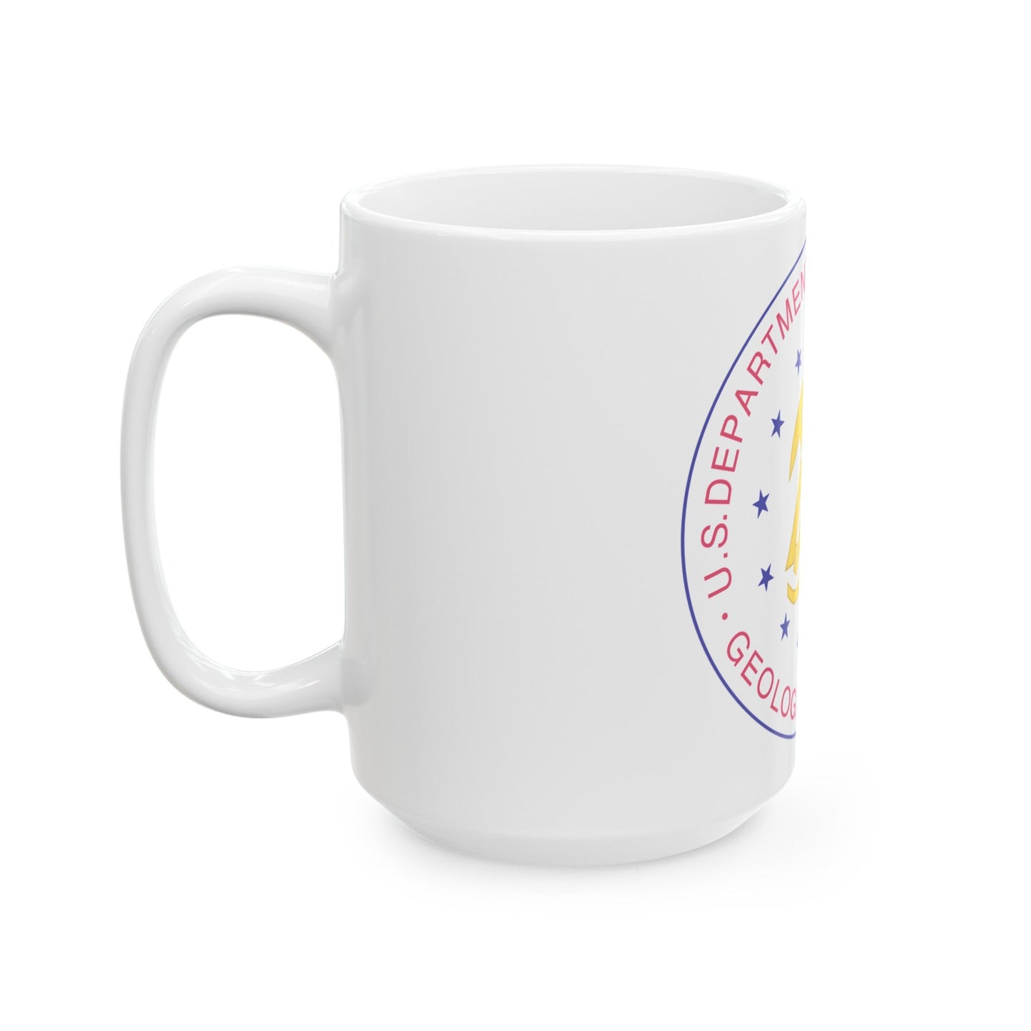 Seal of the United States Geological Survey - White Coffee Mug-The Sticker Space