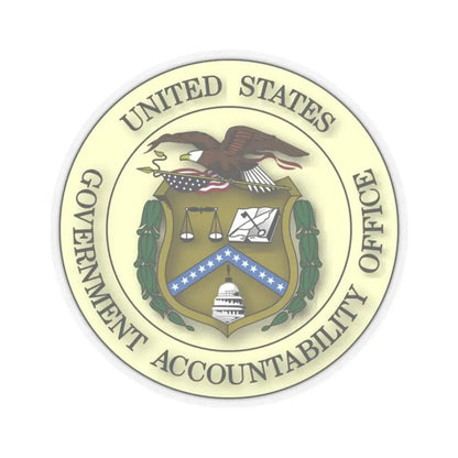 Seal of the United States Government Accountability Office - STICKER Vinyl Kiss-Cut Decal 2 Inch Transparent - The Sticker Space