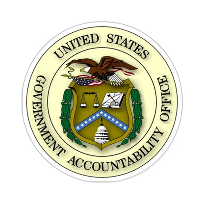 Seal of the United States Government Accountability Office - STICKER Vinyl Kiss-Cut Decal 2 Inch White - The Sticker Space