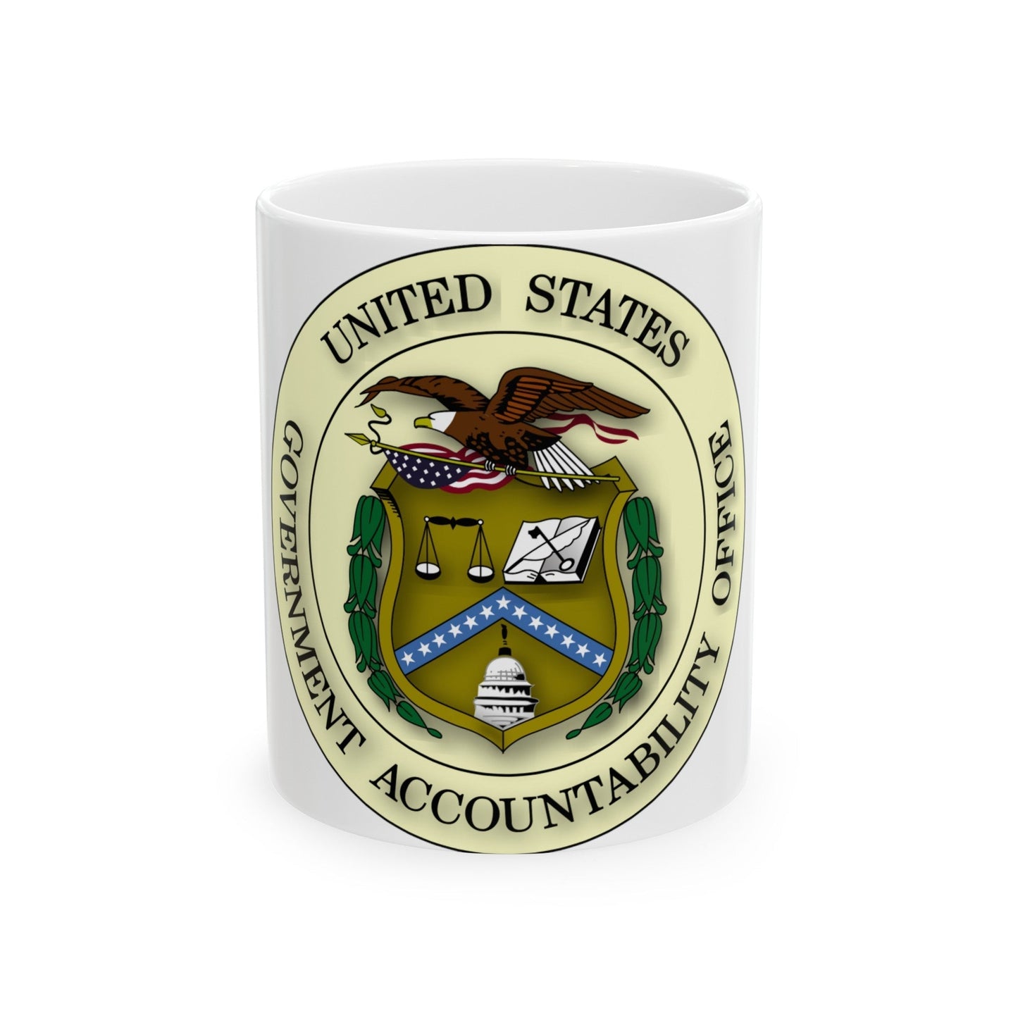 Seal of the United States Government Accountability Office - White Coffee Mug-11oz-The Sticker Space