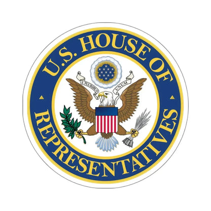 Seal of the United States House of Representatives - STICKER Vinyl Kiss-Cut Decal 4 Inch White - The Sticker Space