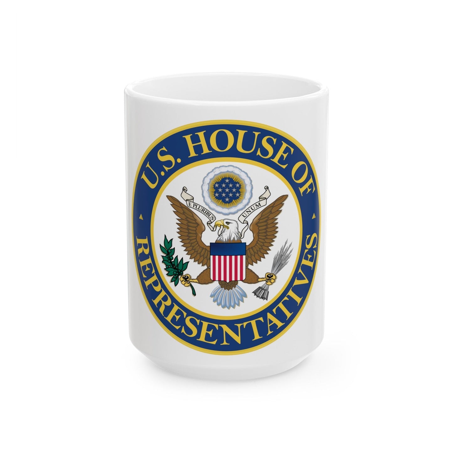 Seal of the United States House of Representatives - White Coffee Mug-15oz-The Sticker Space