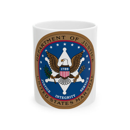 Seal of the United States Marshals Service - White Coffee Mug-11oz-The Sticker Space