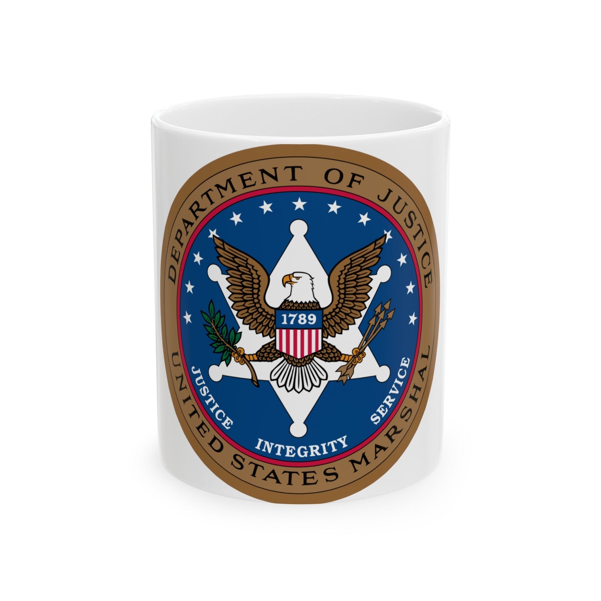 Seal of the United States Marshals Service - White Coffee Mug-11oz-The Sticker Space