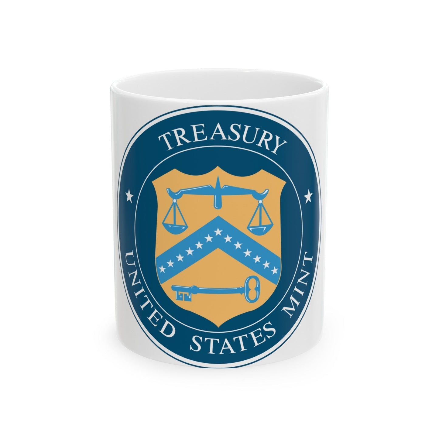 Seal of the United States Mint - White Coffee Mug-11oz-The Sticker Space