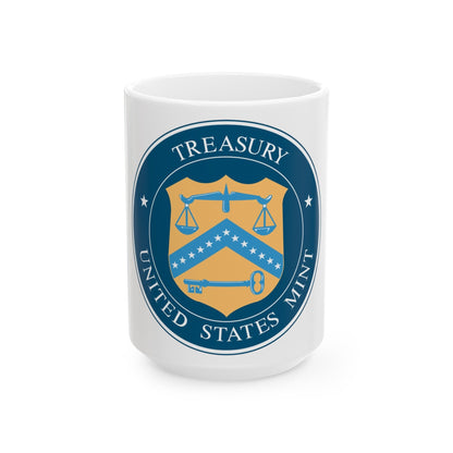 Seal of the United States Mint - White Coffee Mug-15oz-The Sticker Space