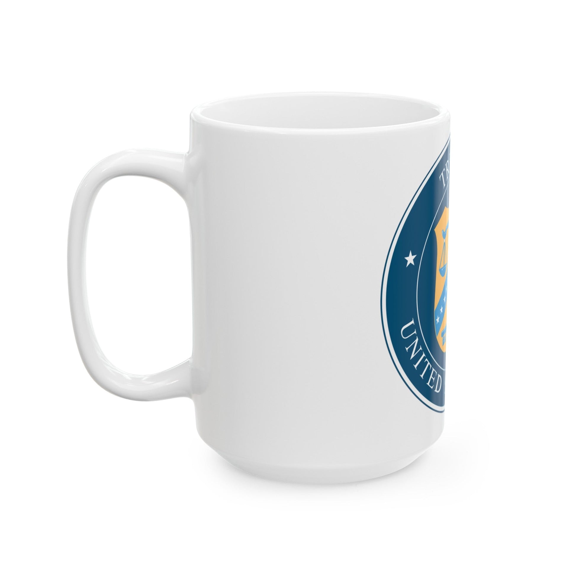 Seal of the United States Mint - White Coffee Mug-The Sticker Space