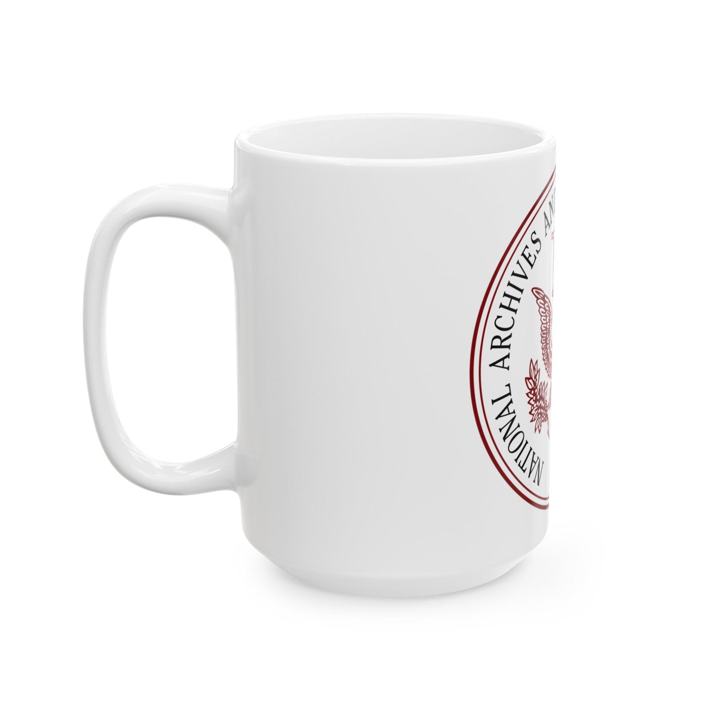 Seal of the United States National Archives and Records Administration - White Coffee Mug-The Sticker Space