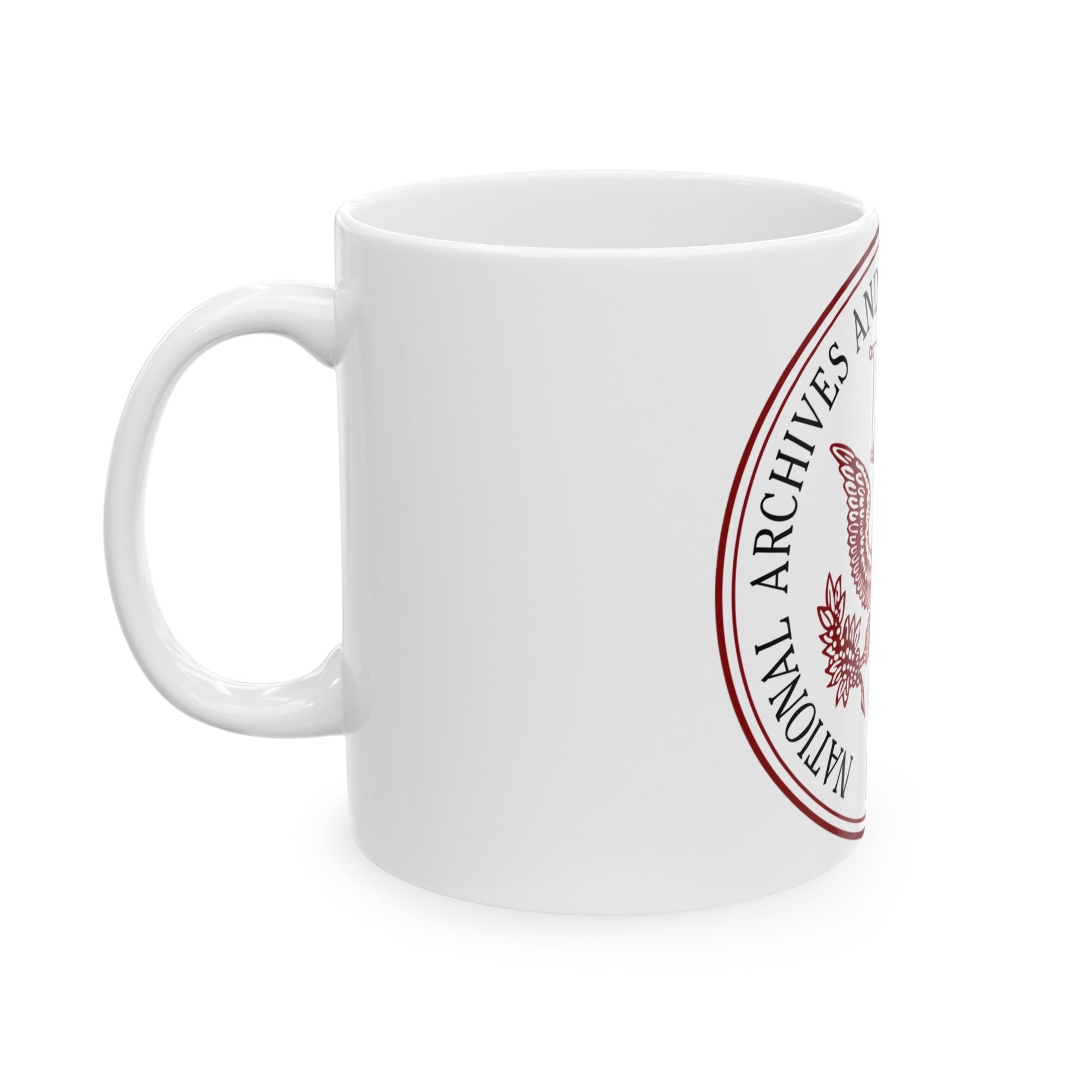 Seal of the United States National Archives and Records Administration - White Coffee Mug-The Sticker Space