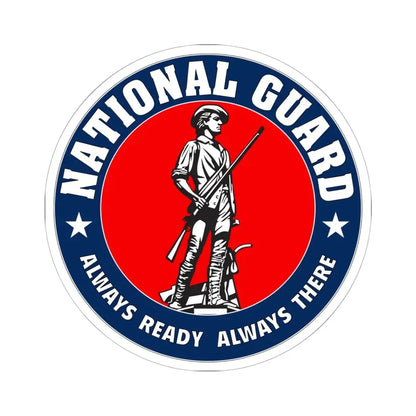 Seal of the United States National Guard (United States) STICKER Vinyl Kiss-Cut Decal 6 Inch White - The Sticker Space