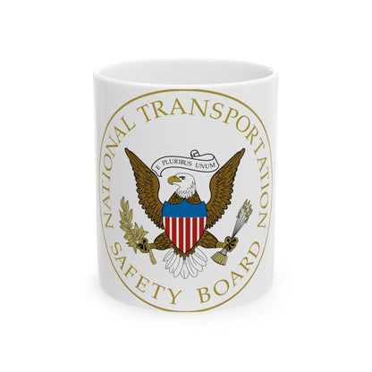 Seal of the United States National Transportation Safety Board - White Coffee Mug-11oz-The Sticker Space