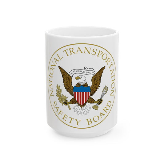 Seal of the United States National Transportation Safety Board - White Coffee Mug-15oz-The Sticker Space