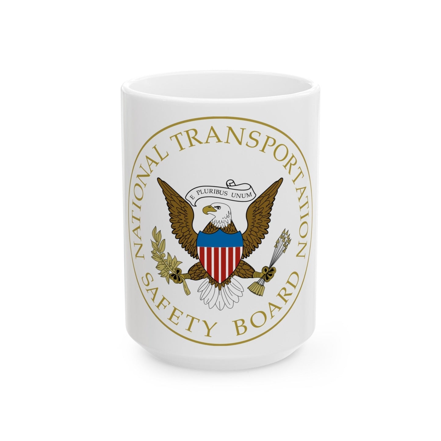 Seal of the United States National Transportation Safety Board - White Coffee Mug-15oz-The Sticker Space