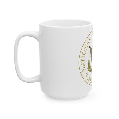 Seal of the United States National Transportation Safety Board - White Coffee Mug-The Sticker Space