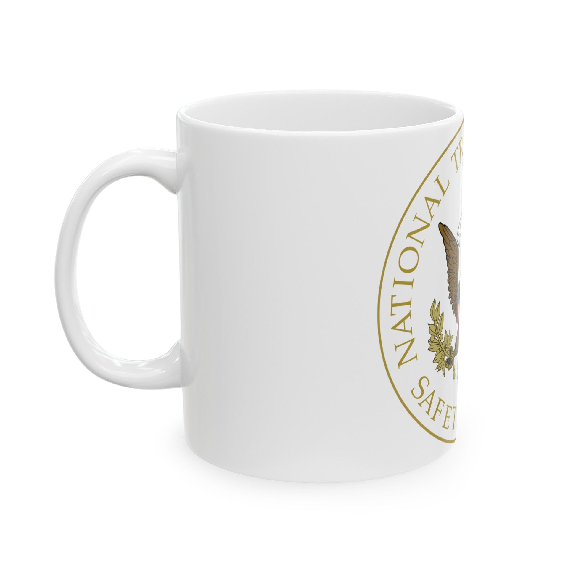 Seal of the United States National Transportation Safety Board - White Coffee Mug-The Sticker Space