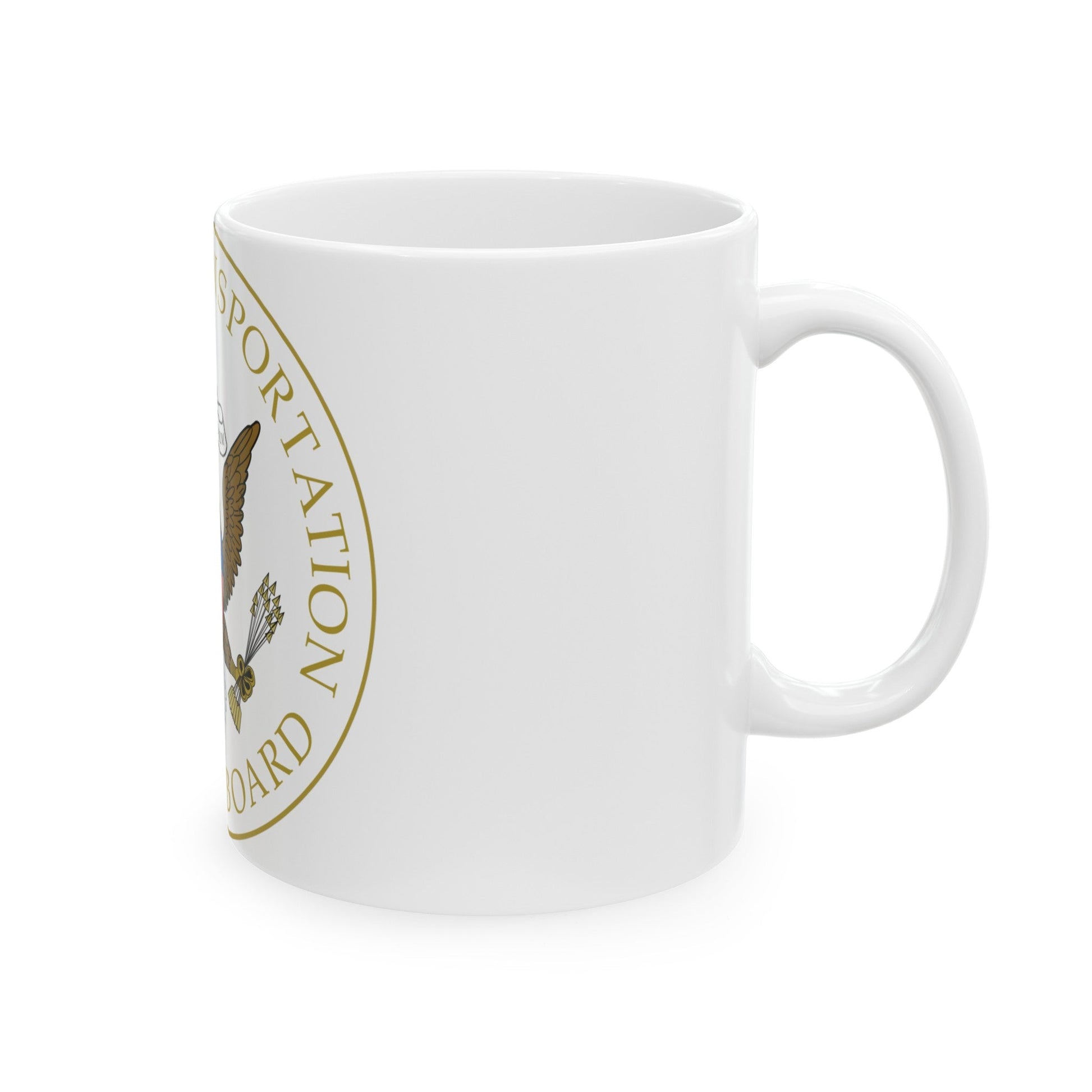 Seal of the United States National Transportation Safety Board - White Coffee Mug-The Sticker Space