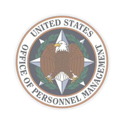 Seal of the United States Office of Personnel Management - STICKER Vinyl Kiss-Cut Decal 2 Inch Transparent - The Sticker Space