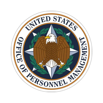 Seal of the United States Office of Personnel Management - STICKER Vinyl Kiss-Cut Decal 2 Inch White - The Sticker Space
