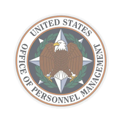 Seal of the United States Office of Personnel Management - STICKER Vinyl Kiss-Cut Decal 3 Inch Transparent - The Sticker Space