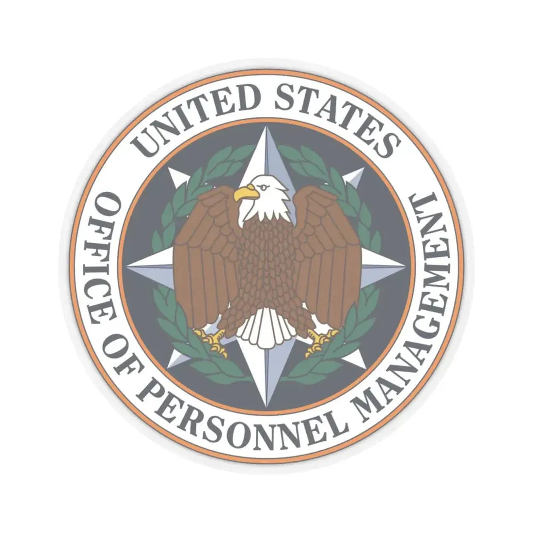 Seal of the United States Office of Personnel Management - STICKER Vinyl Kiss-Cut Decal 4 Inch Transparent - The Sticker Space