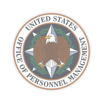 Seal of the United States Office of Personnel Management - STICKER Vinyl Kiss-Cut Decal 6 Inch Transparent - The Sticker Space