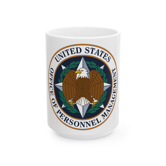 Seal of the United States Office of Personnel Management - White Coffee Mug-15oz-The Sticker Space