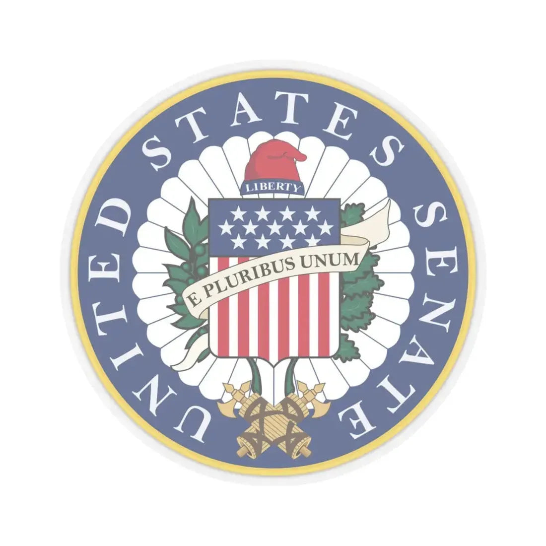 Seal of the United States Senate - STICKER Vinyl Kiss-Cut Decal 4 Inch Transparent - The Sticker Space
