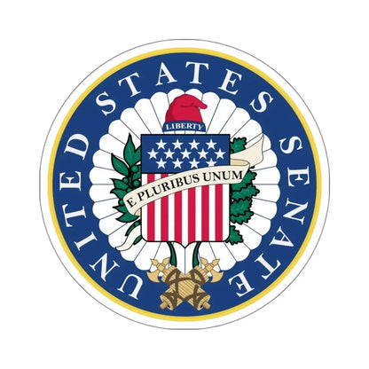 Seal of the United States Senate - STICKER Vinyl Kiss-Cut Decal 4 Inch White - The Sticker Space