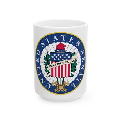 Seal of the United States Senate - White Coffee Mug-15oz-The Sticker Space