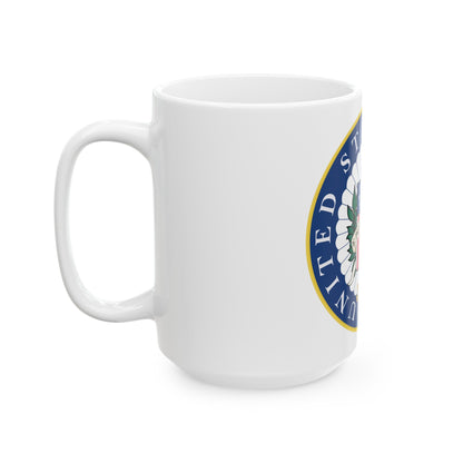 Seal of the United States Senate - White Coffee Mug-The Sticker Space