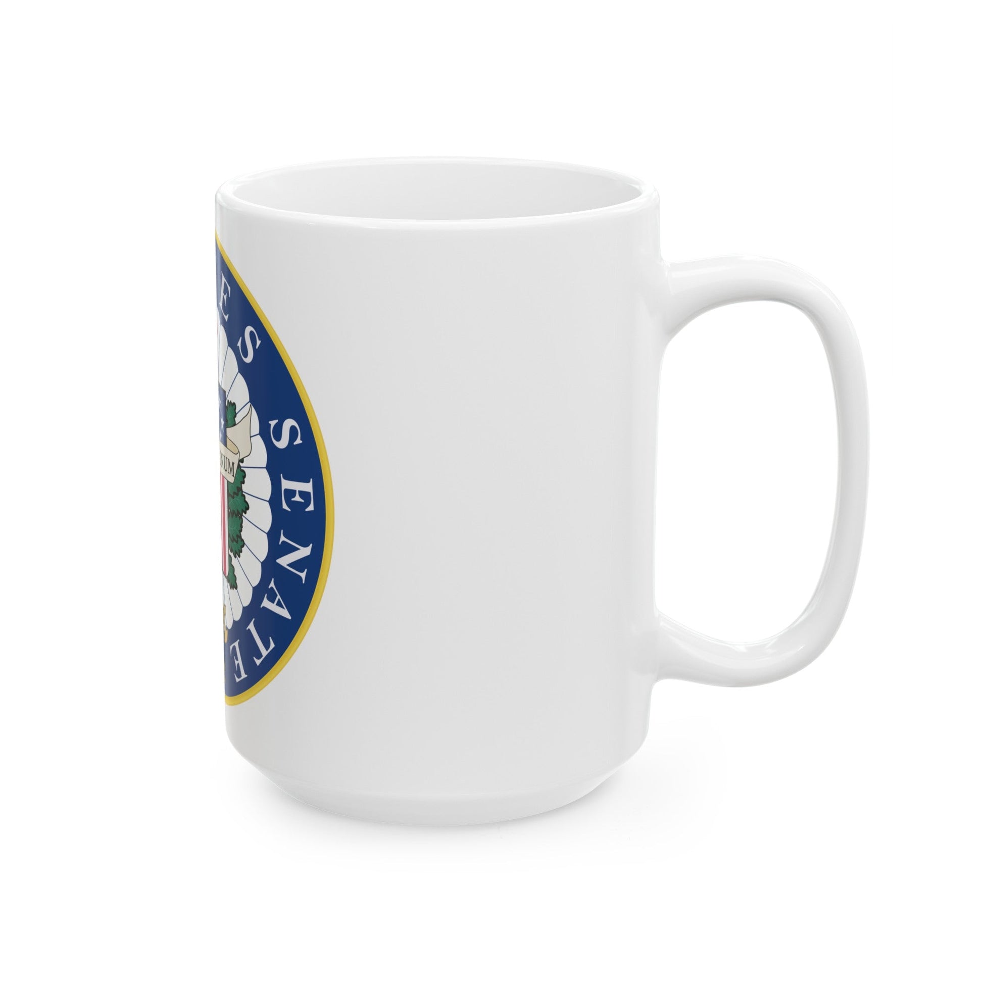 Seal of the United States Senate - White Coffee Mug-The Sticker Space