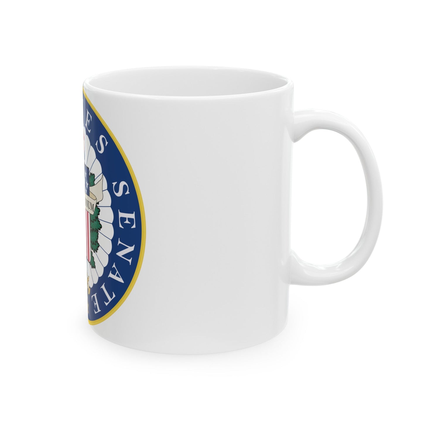 Seal of the United States Senate - White Coffee Mug-The Sticker Space