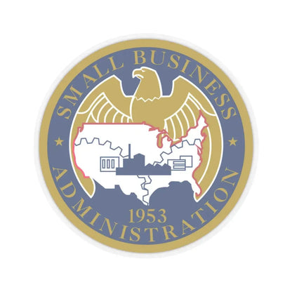 Seal of the United States Small Business Administration - STICKER Vinyl Kiss-Cut Decal 4 Inch Transparent - The Sticker Space